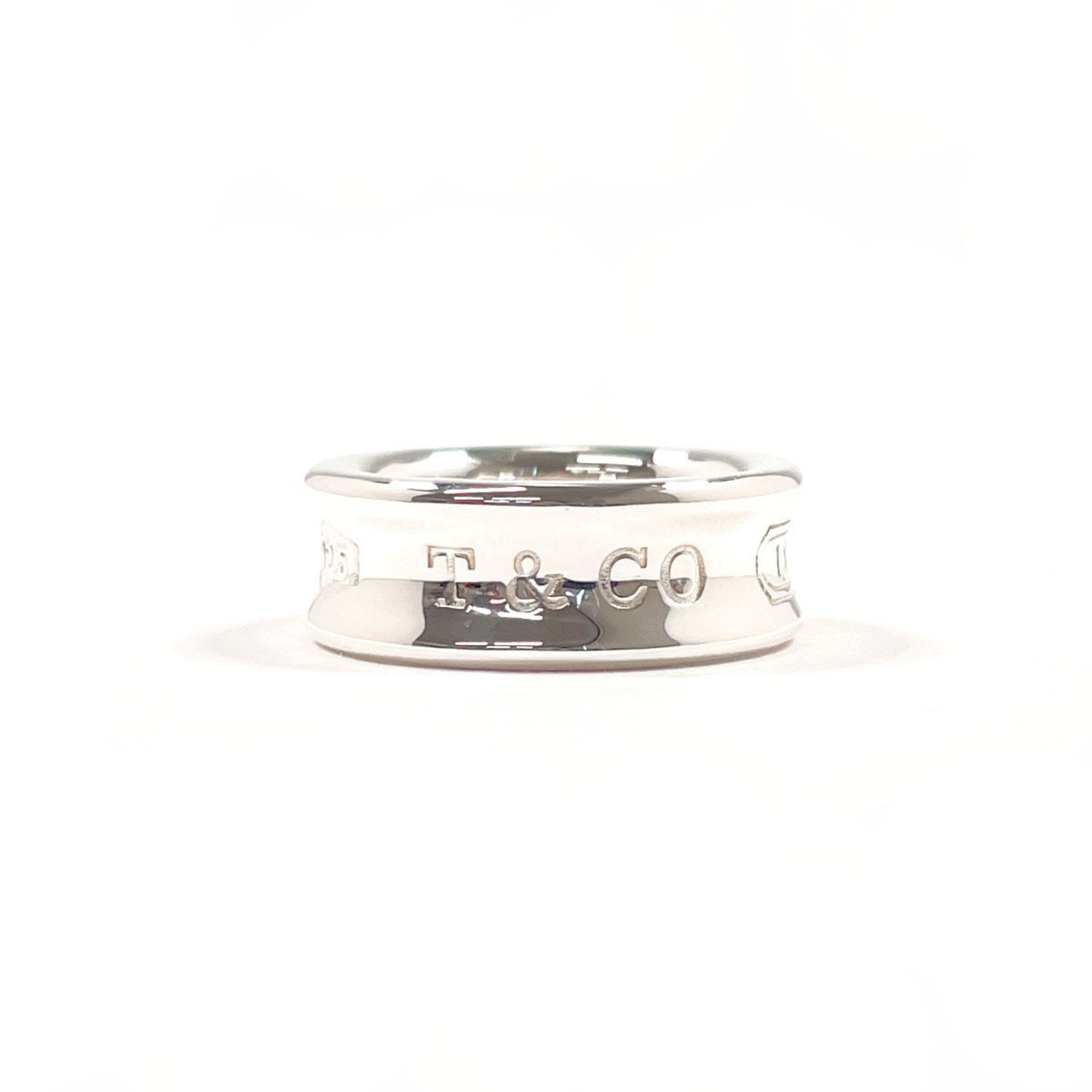 Tiffany&Co. Tiffany 1837 Medium Ring, Sterling Silver 925, Size 8, Silver, Wo...
